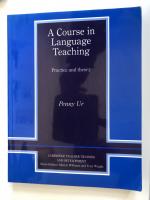 A Course in Language Teaching. Practice and theory.