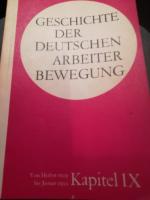 geschichte derdeutschen arbeiter bewegungix