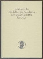 Jahrbuch der Heidelberger Akademie der Wissenschaften für 2000.