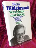 Was bleibt mir übrig. Anmerkungen zu (meinen) 30 Jahren Kabarett. Zeichnungen von Dieter Hanitzsch.