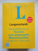 Langenscheidt: Fachwörterbuch Technik und angewandte Wissenschaften - Englisch-Deutsch / Langenscheidt: Dictionary of Technology and Applied Sciences - English-German