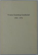 75 Jahre Gutenberg-Gesellschaft 1901 - 1976 Kleiner Druck Nr. 102