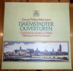 Telemann DARMSTÄDTER OUVERTÜREN Harnoncourt Telefunken 2 LP-Box