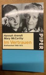 Arendt, Hannah; McCarthy, Mary: Im Vertr Arendt, Hannah; McCarthy, Mary: Im Vertr