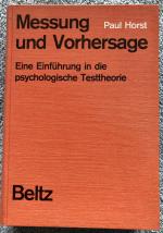 Messung und Vorhersage - Eine - Paul Horst