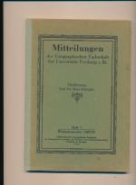 Hans Schrepfer, Schriftleitung: Mitteilu