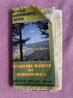 Grothus Wanderkarte Naturpark Münden und Reinhardswald Maßstab 1:50 000 Mit Wanderwegen und Radwanderwegen