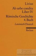 Titus Livius: Römische Geschichte 4. Buc