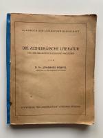 Die althebräische Literatur und ihr hellenistisch-jüdisches Nachleben