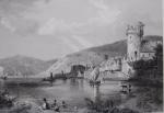Orig. - Stahlstich um 1840: Stadtansicht