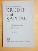 Die Monetarismus-Kontroverse. Eine Zwischenbilanz - Beihefte zu Kredit und Kapital - Heft 4