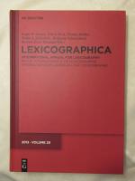 Lexicographica. International Annual for Lexicography. Vol. 29 (2013)