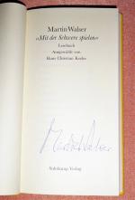 Martin Walser: "Mit der Schwere spielen"