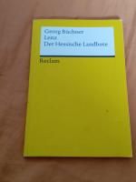 Georg Büchner: Lenz. Der hessische Landb