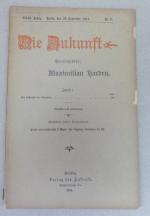 Die Zukunft. (12 Hefte ) Nr. 1 -  3. Oktober 1914 bis Heft 13, 26. Dezember 1914. XXIII. Jahrgang.