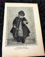 Konvolut von 5 Blättern aus Buch um 1900