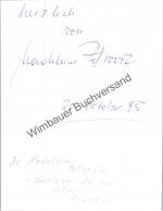 Madeleine Petrovic: Autogramm Madeleine 