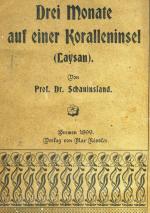 " Drei Monate auf einer Koralleninsel " 1899