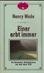 Einer erbt immer – EIn klassischer Kriminalroman aus dem Jahr 1935