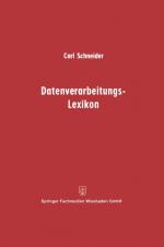 Carl Schneider: Datenverarbeitungs-Lexik