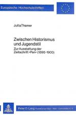 Zwischen Historismus und Jugendstil: Zur Ausstattung d. Zeitschrift "Pan" (1895 - 1900). Europäische Hochschulschriften  / Reihe 28 / Kunstgeschichte; Bd. 8.