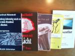 Richtig lebendig wird es auf dem Friedhof im Herbst. Kurzprosa. 2) Brennen im Licht. Erzählungen. 3) Das nächste Fest soll noch größer werden. Prosa. 4) Durchsichtig ist das Land. Gedichte. Mit Illustrationen von Walter Jung. 5) Vogesenfahrt. Gedichte. Zusammen 5 Bücher.