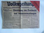 Faksimiledruck der Titelseite der Nr.1 vom 13.Juli 1945