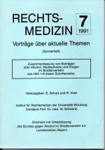 Rechtsmedizin - Vorträge über aktuelle Themen - (Sonderheft)