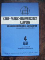 Wissenschaftl. Zeitschrift der Karl-Marx-Univ. Lpz Naturwiss.Reihe 4/1987