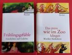 Konvolut: 2 kleine Bände mit Geschichten, Gedichte und Musiker-Anekdoten = 1. Frühlingsgefühle / 2. Das muss wie im Zoo klingen