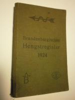 Brandenburgisches Hengstregister 1924 (d Brandenburgisches Hengstregister 1924 (d