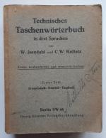 Technisches Taschenwörterbuch in drei Sprachen (alle 3 Teile)