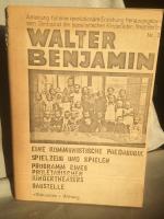 Walter Benjamin: Anleitung für eine revo