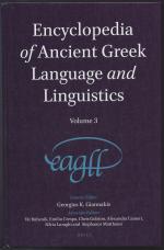 Encyclopedia of Ancient Greek Language and Linguistics, Volume 2 + 3