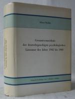 Wellek, Albert (Hg.): Gesamtverzeichnis 