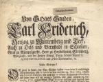 Karl Friedrich, Herzog von Wirtemberg (1 Karl Friedrich, Herzog von Wirtemberg (1