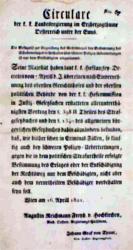 Zirkular -: Circulare der k. k. Landesre Zirkular -: Circulare der k. k. Landesre