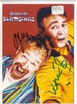 Autogrammkarte Gebrüder Blattschuss sign
