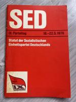 IX. Parteitag der SED, Berlin 18. Bis 22. Mai 1979.-,. Statut der SED.,.