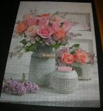 Schmidt Puzzle "Landhausstil und Rosen" mit 1.000 Teilen