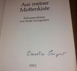 Aus meiner Mottenkiste - Schnappschüsse von heute und gestern - 1982 - Missionarischer Berufstätigen Ring e.V. - auf TS Signatur der Autorin Carola Geiger