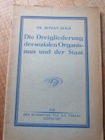 Boos, Roman: Die Dreigliederung des sozi Boos, Roman: Die Dreigliederung des sozi