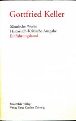 Sämtliche Werke. Historisch-Kritische Ausgabe / Einführungsband