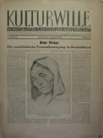 Kulturwille.: Monatsblätter für Kultur d