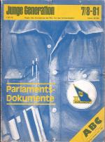 Junge Generation 7/8-81 Parlaments-Dokumente