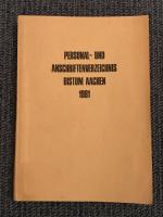 Bistum Aachen: Personal- und Anschriften Bistum Aachen: Personal- und Anschriften