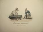 Allegorie.: Tod und Militär. Farb-Lithog