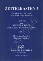 Zettelkasten 5 // Jahrbuch der Gesellschaft der Arno-Schmidt-Leser 1987