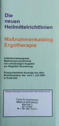 Die neuen Heilmittelrichtlinien - Maßnahmekatalog Ergotherapie