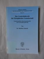 Matthias Schenek: Das Gentechnikrecht de Matthias Schenek: Das Gentechnikrecht de